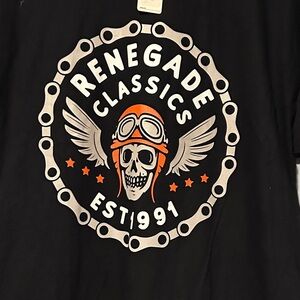 Renegade Classics Black and Orange Graphic Tee